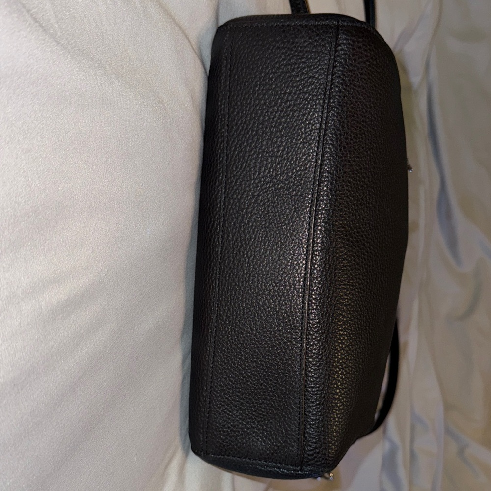 Coach Black Pebbled Leather Shoulder Bag - Picture 2 of 7